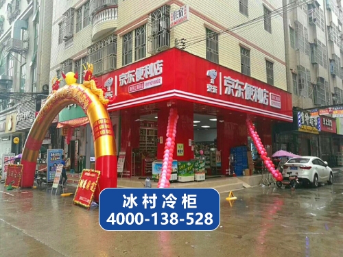 京东便利店冰村双门三门分体饮料冷藏展示柜惠州冷柜定制