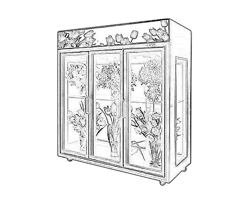 鲜花展示柜